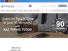 Tablet Screenshot of dyslexic.com